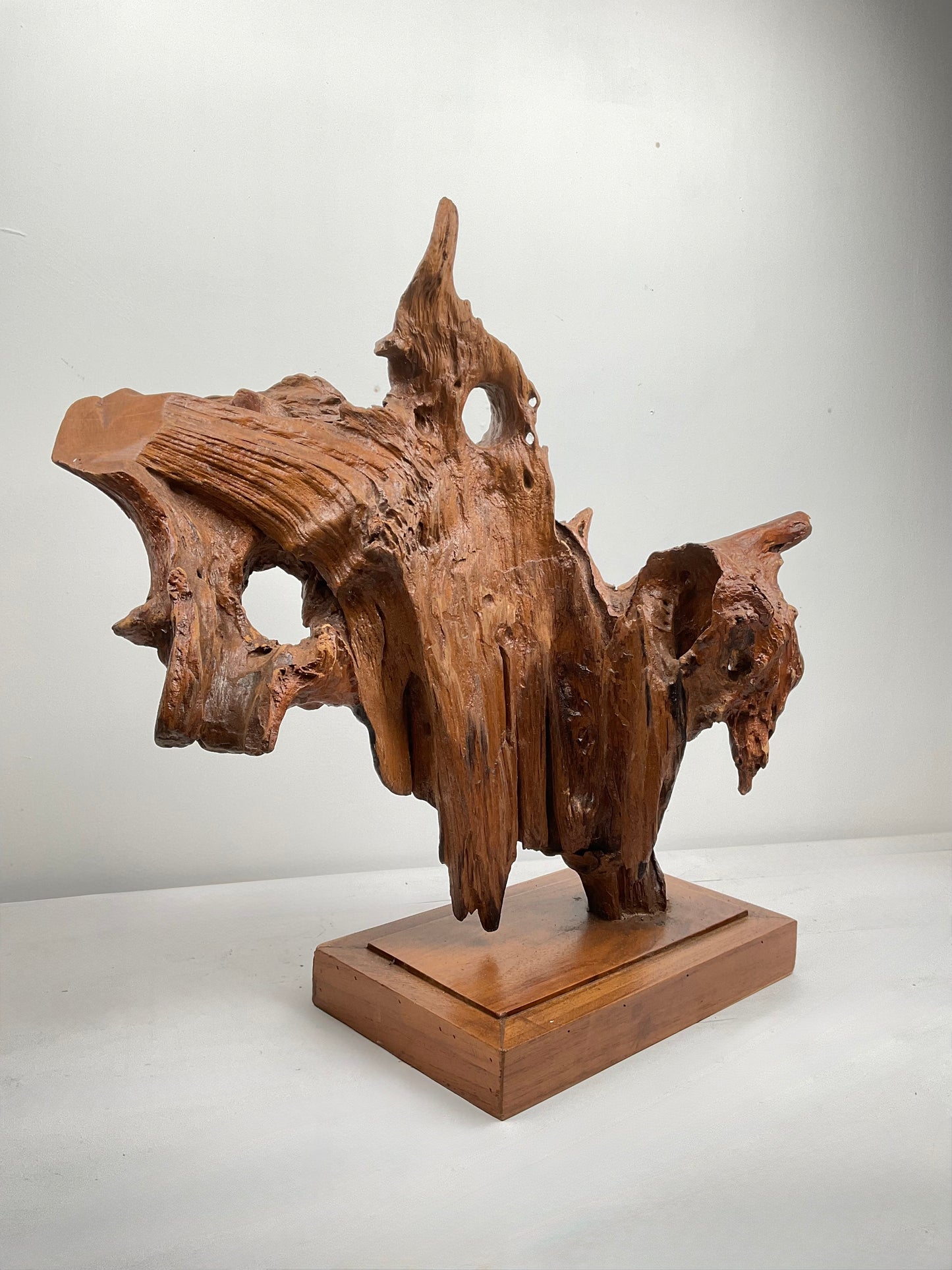 Waves of Time – Teak Driftwood Sculpture