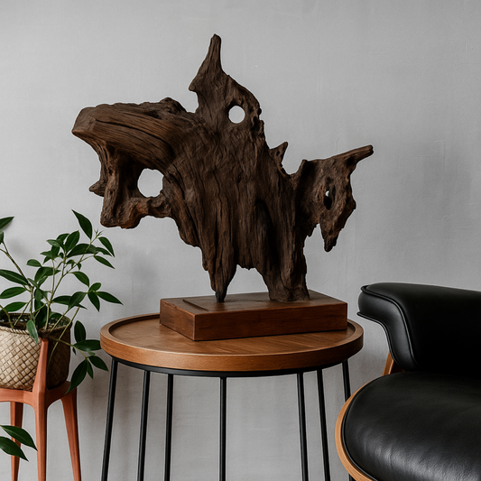 Waves of Time – Teak Driftwood Sculpture