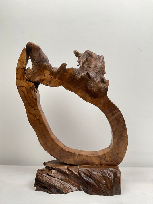 Nature’s Embrace – Organic Teak Form