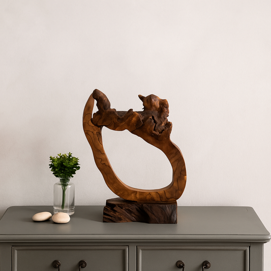 Nature’s Embrace – Organic Teak Form