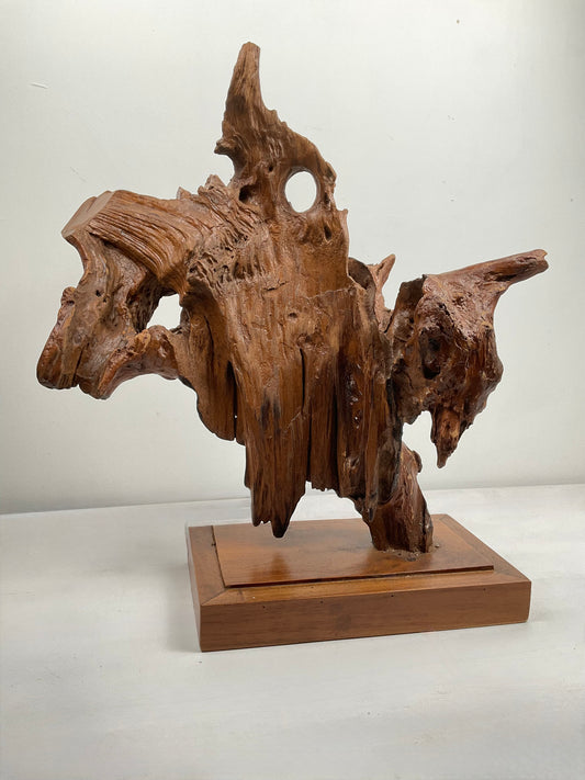 Waves of Time – Teak Driftwood Sculpture