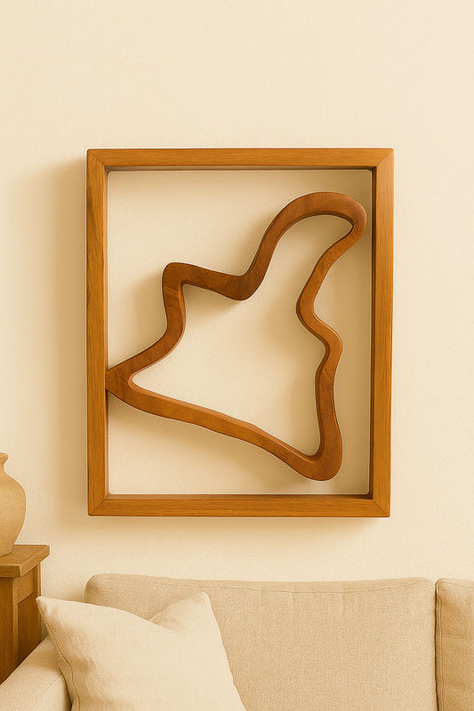 Framed Teak Form – Natural Line Collection