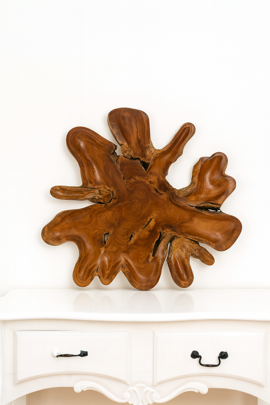 Teak Root Tray – Sculptural Organic Form