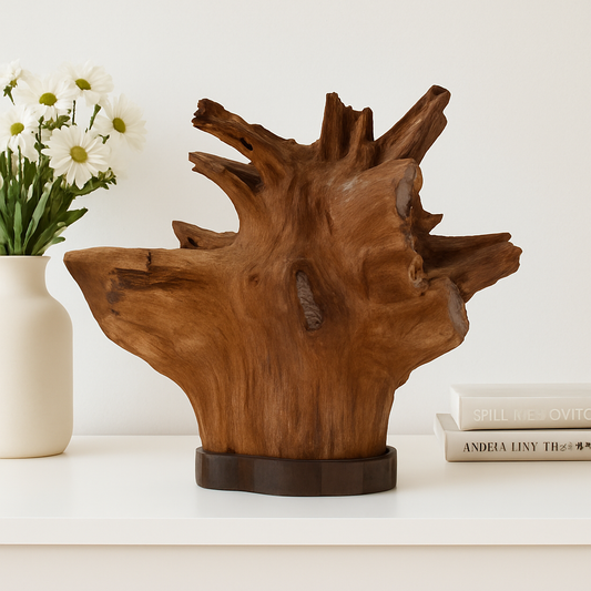 Crown of Roots – Teak Sculpture