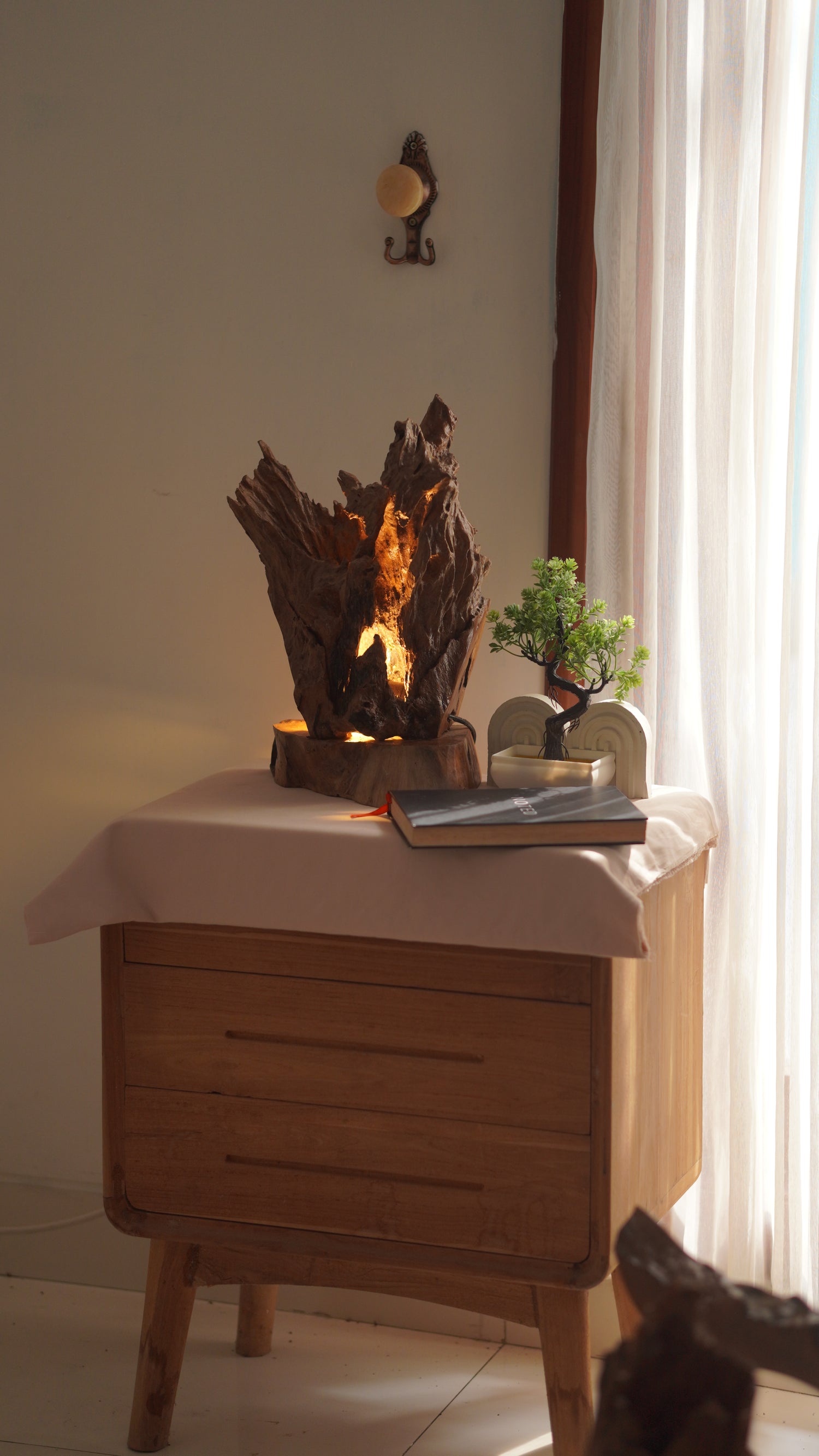 All Wooden Lamp
